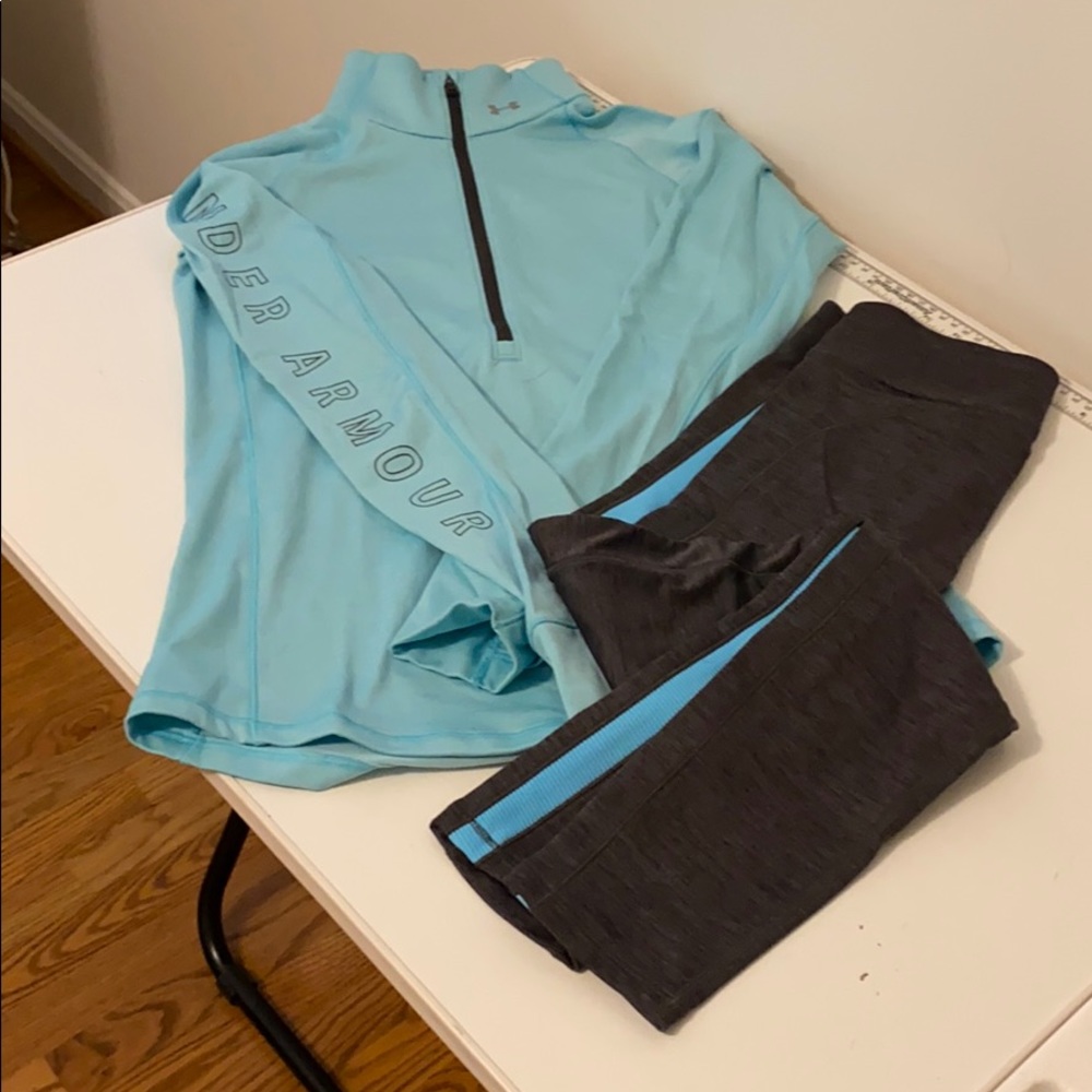 Under Armour cold gear legging and top